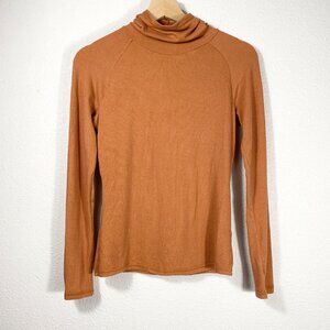 Free People Orange Long Sleeve Top